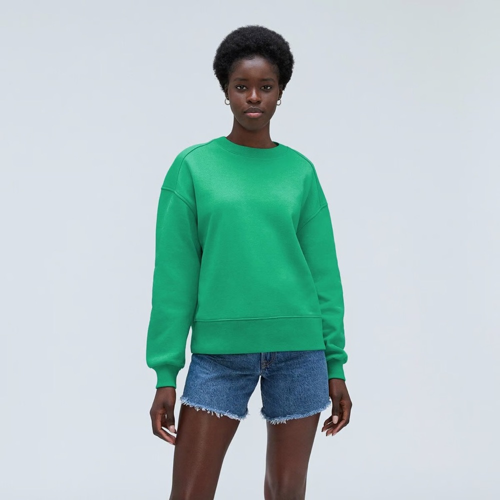 Everlane Green Crewneck Sweatshirt